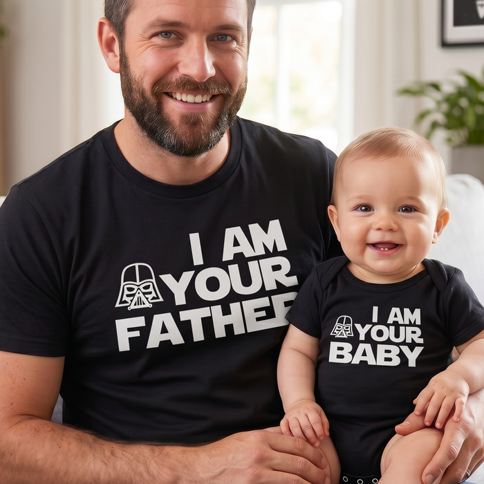I Am Your Father & Baby - Baby / Kids T-Shirt & Men's T-Shirt - (Sold Separately)
