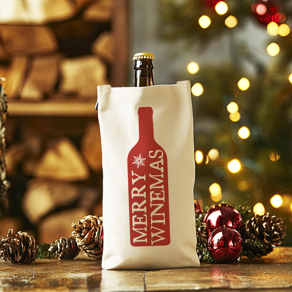 Merry Winemas Christmas Bottle Bag – The Gift Project