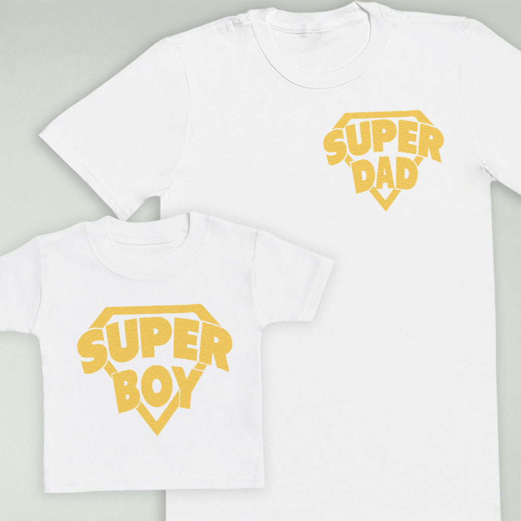 Super Boy Baby Gift Set - Matching Gift Set - Baby T-Shirt / Kids T-Shrit