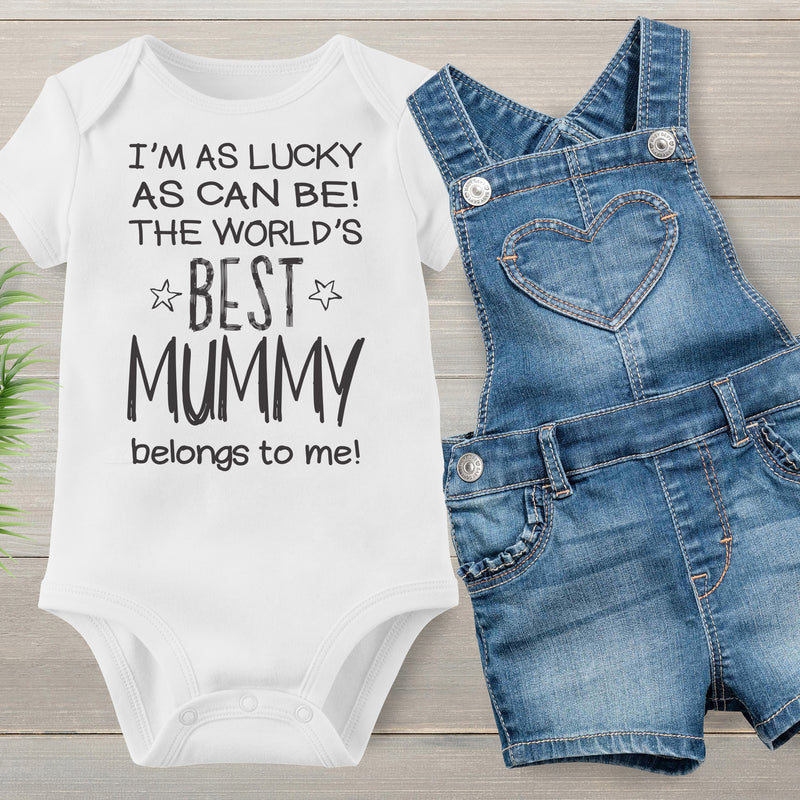 I'm As Lucky As Can Be Best Mummy belongs to me! - Baby Bodysuit