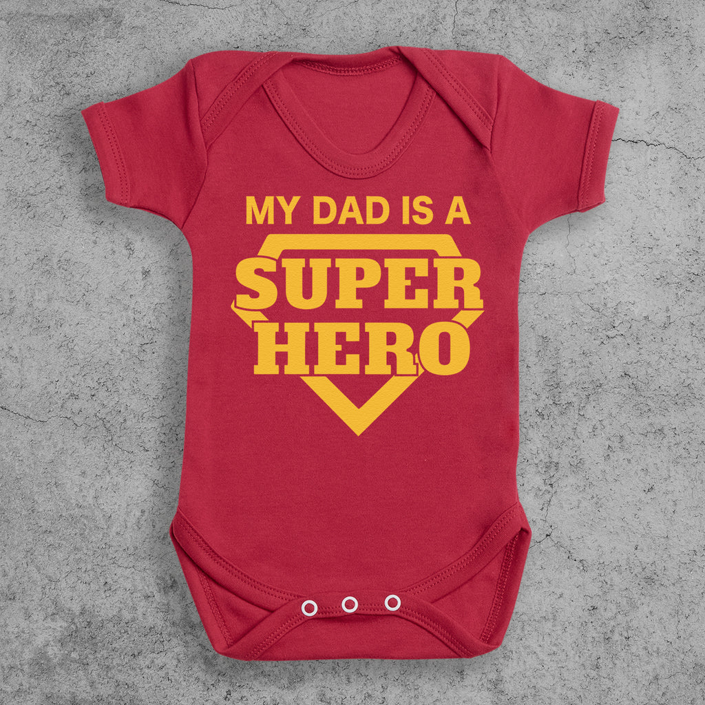 My Dad Is A Super Hero - Baby Bodysuit 18-24 Months