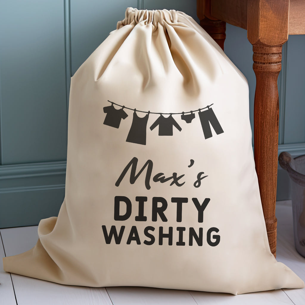 PERSONALISED Name's Dirty Washing - Carry Sack