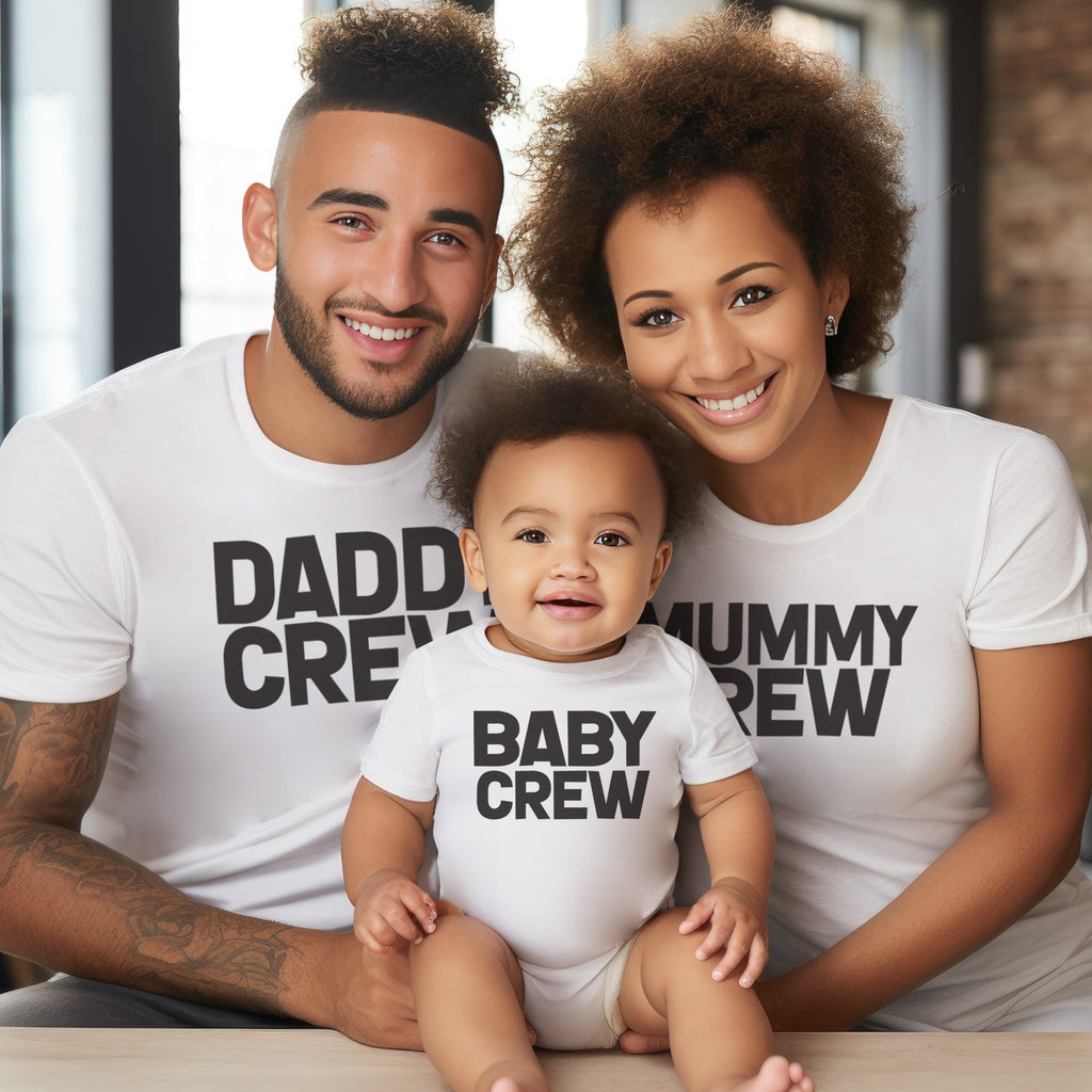 Daddy, Mummy & Baby Crew - Whole Family Matching - Family Matching Tops - (Sold Separately)