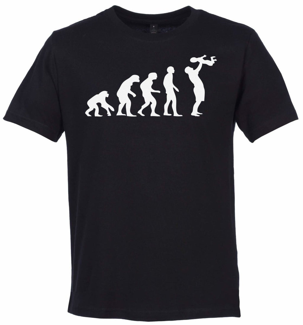 Evolution To A Dad Organic Mens T Shirt - Daddy T Shirt - The Gift Project