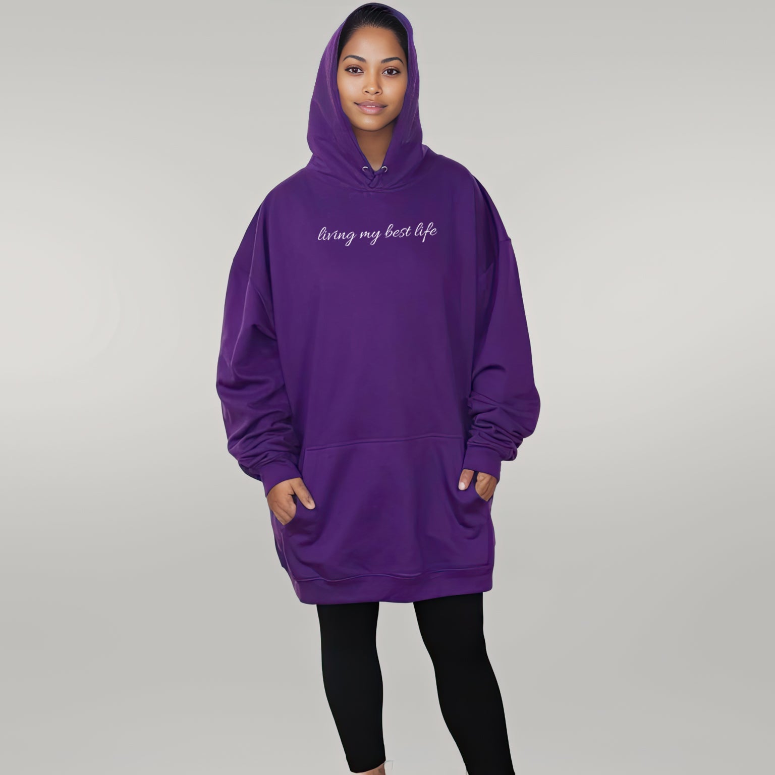 Living My Best Life - Huge Oversized Comfy Original Hoody from Huge Hoods