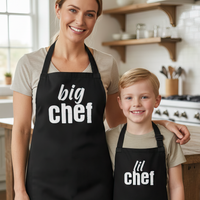 Big Chef & Lil Chef - Adult & Kids Aprons - (Sold Separately)