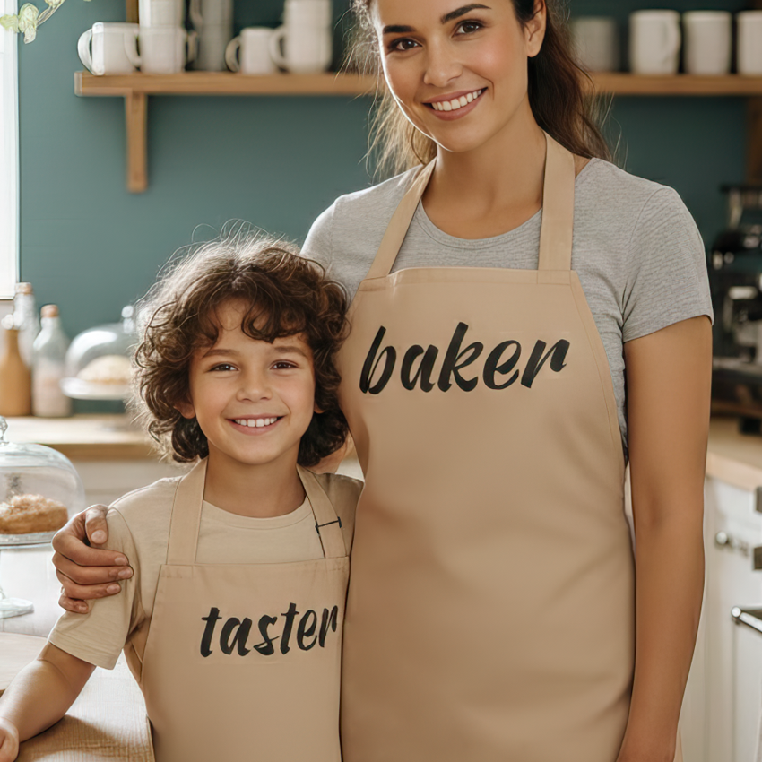 Baker & Taster - Adults & Kids Aprons - (Sold Separately)