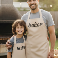 Baker & Taster - Adults & Kids Aprons - (Sold Separately)