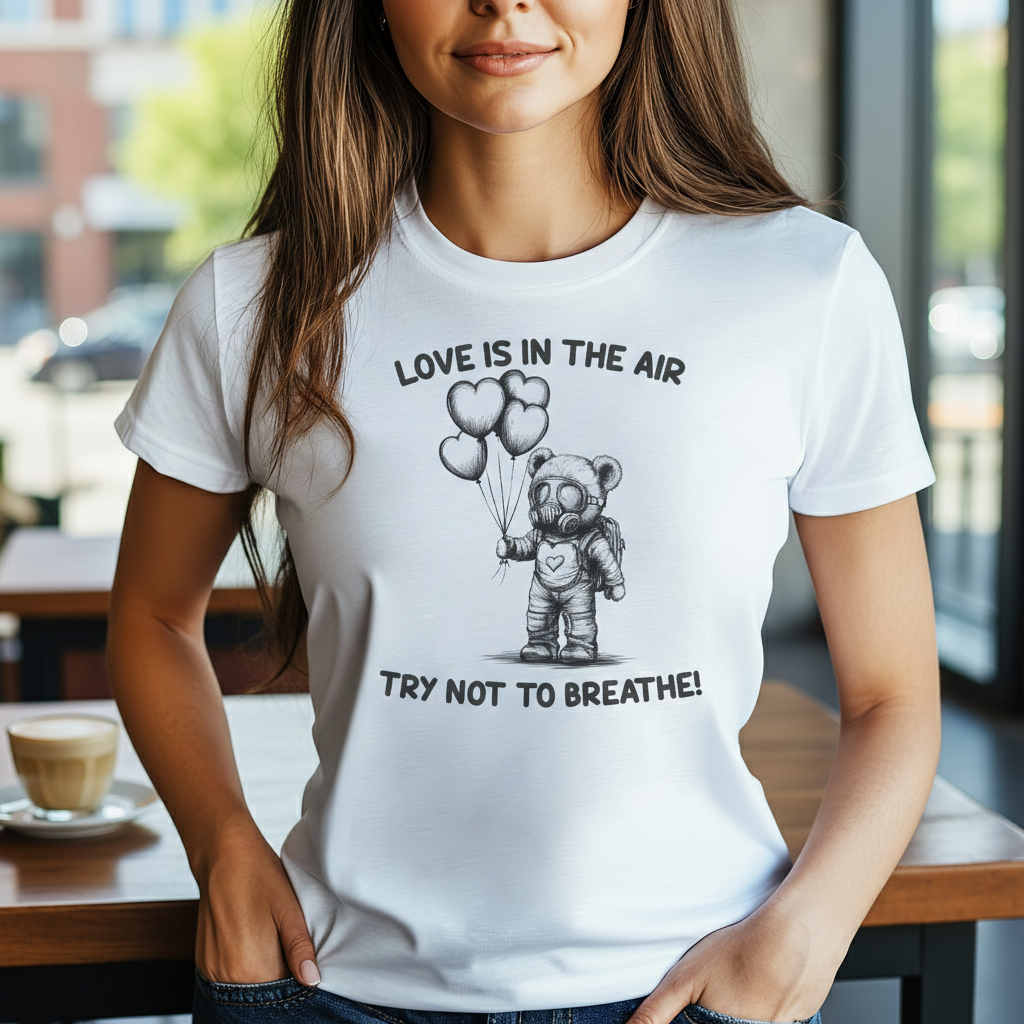 Love Is In The Air Try Not To Breathe - Single on Valentines - Bestie Gift