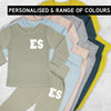 Florida Personalised Initials Lounge Suit / Tracksuit - 6 Colours - 0M-7yrs