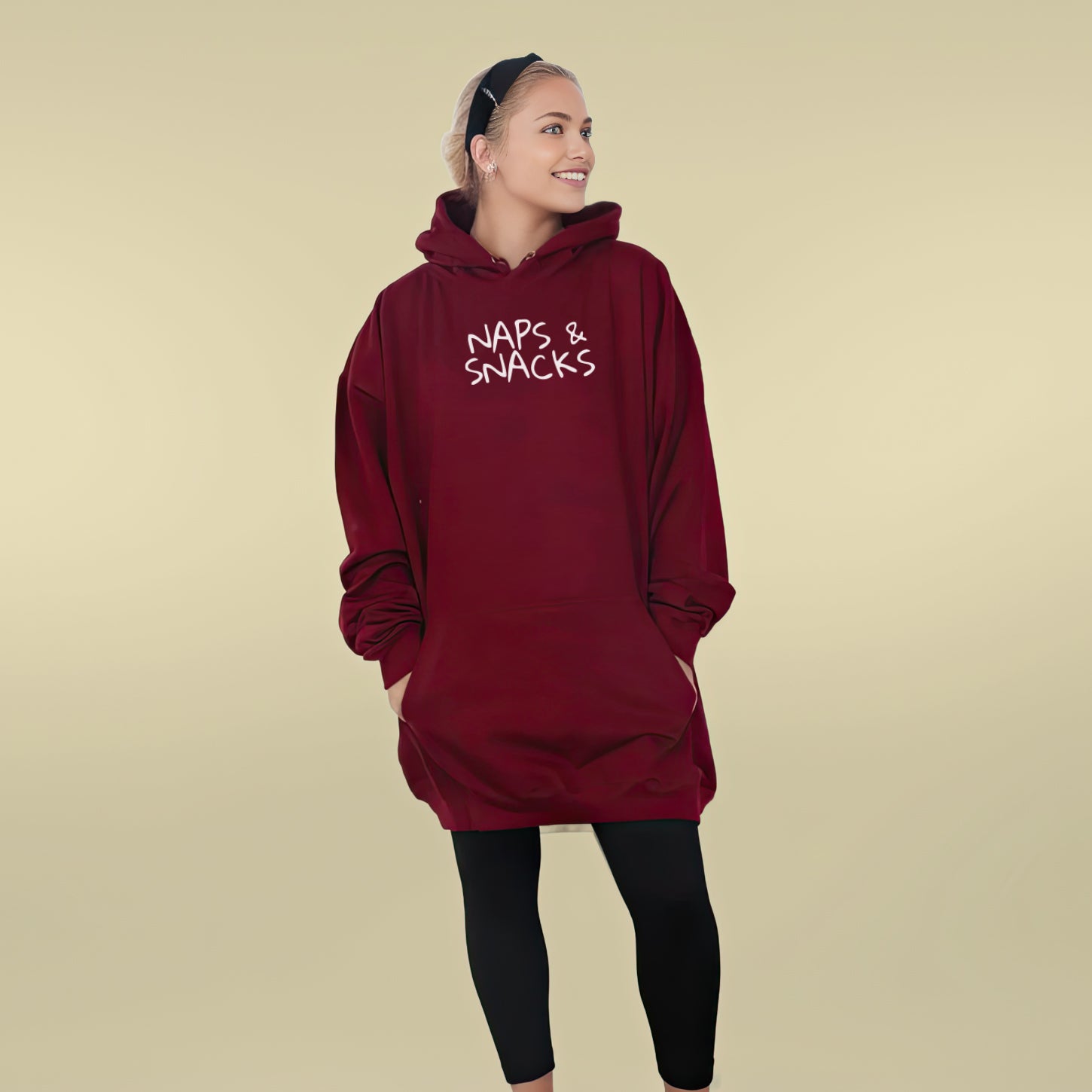 Naps & Snacks - Huge Oversized Comfy Original Hoody from Huge Hoods