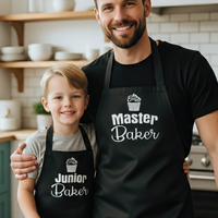 Master Baker & Junior Baker - Adult & Kids Aprons - (Sold Separately)