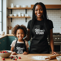 Mum's Kitchen & Mum's Little Helper - Womens & Kids Aprons - (Sold Separately)