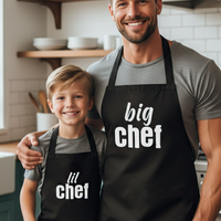 Big Chef & Lil Chef - Adult & Kids Aprons - (Sold Separately)