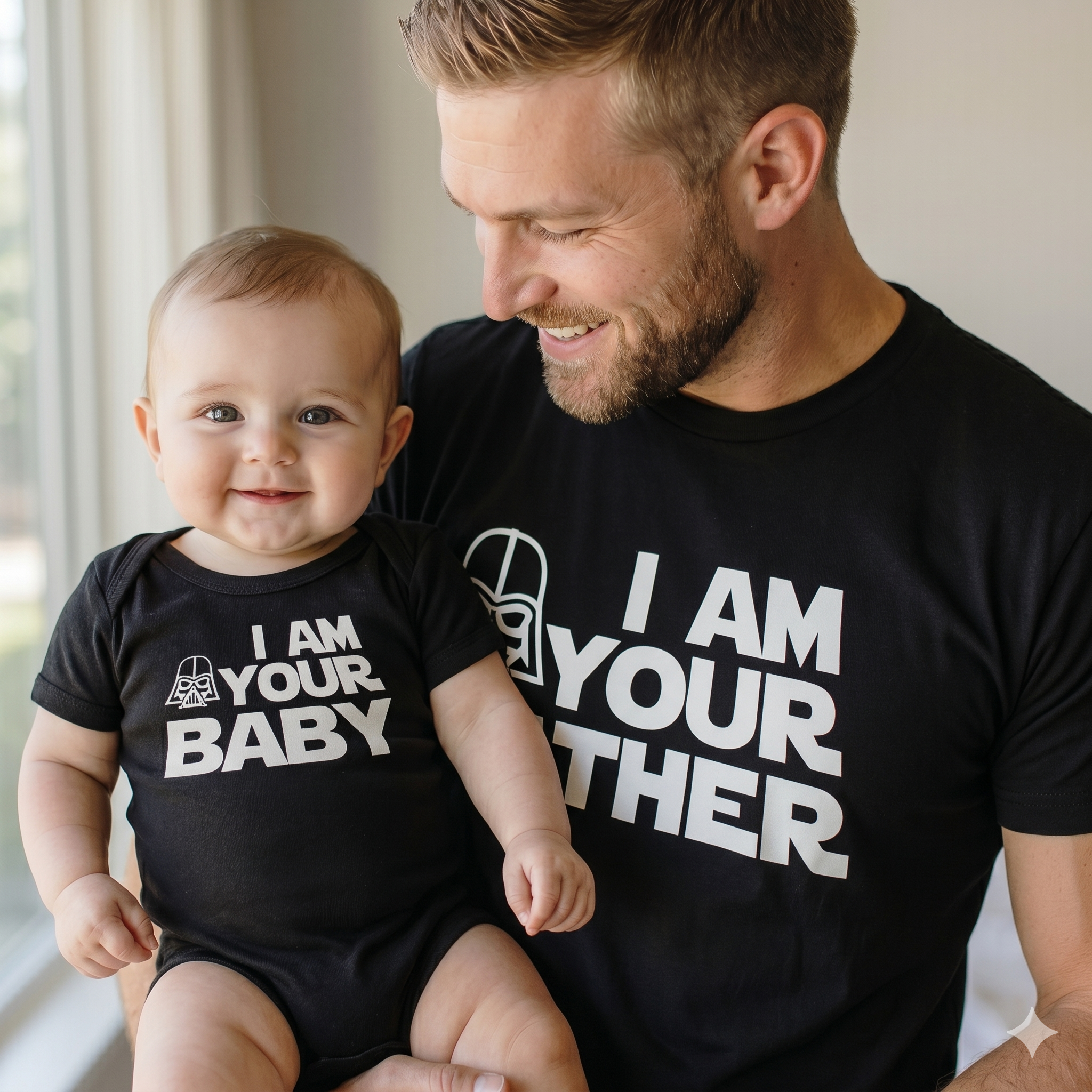 I Am Your Father & Baby - Baby / Kids T-Shirt & Men's T-Shirt - (Sold Separately)