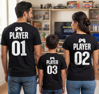Spieler Eins, Spieler Zwei und Spieler Drei – Passende Oberteile für die ganze Familie – (Separat erhältlich)
