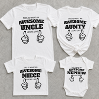 Most Awesome Niece & Nephew Looks Like - Uncle & Aunty Matching Set - (Sold Separately)