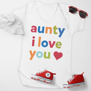 Aunty I Love You - Baby Bodysuit