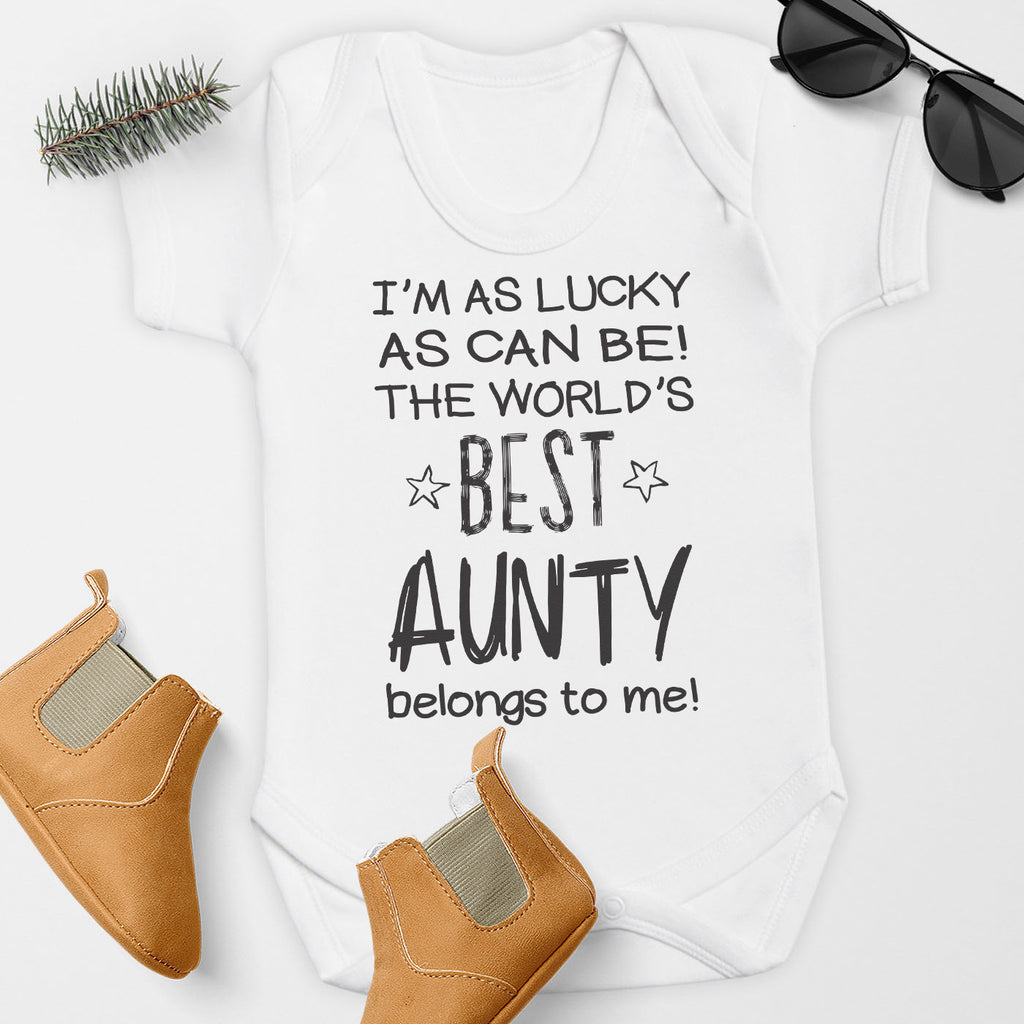I'm As Lucky As Can Be Best Aunty belongs to me! - Baby Bodysuit