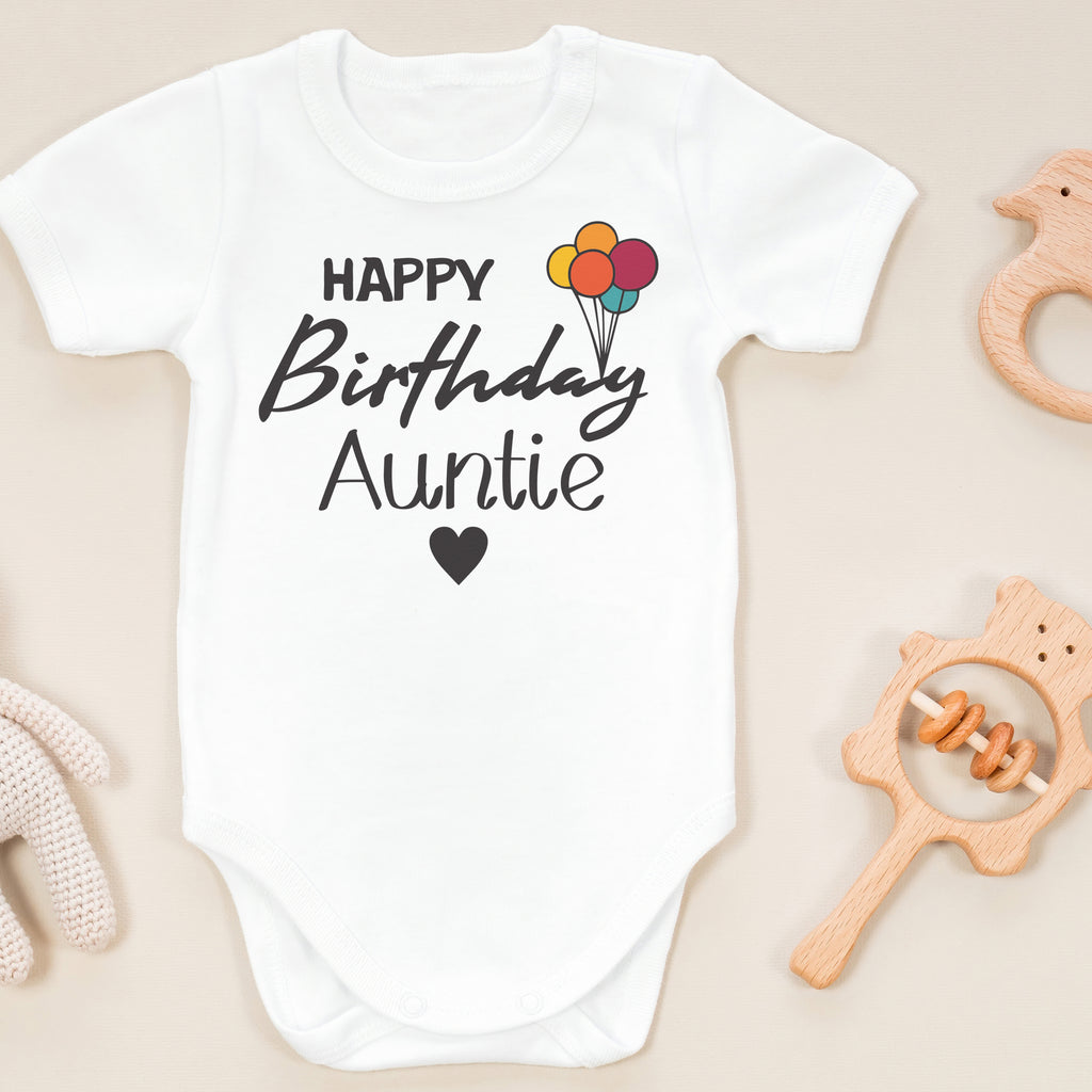 Happy Birthday Auntie - Baby Bodysuit
