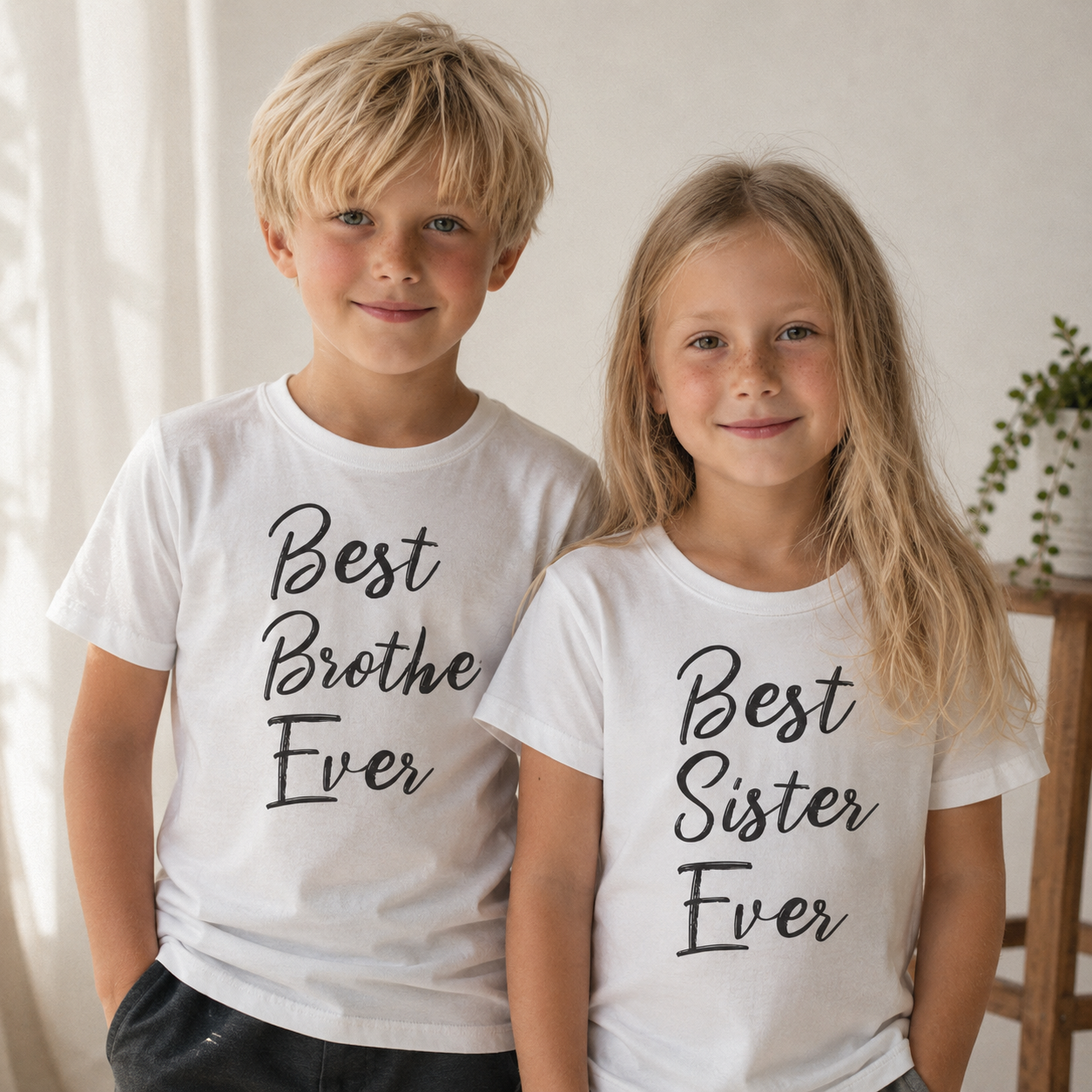 Best Sibling Ever - Matching Sisters & Brother Set - 0M upto 14 years - (Sold Separately)
