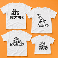 The Big & Little Brother Sister - Matching Sisters & Brother Set - 0M upto 14 years - (Sold Separately)