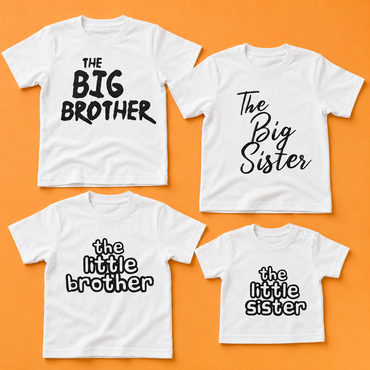 The Big & Little Brother Sister - Matching Sisters & Brother Set - 0M upto 14 years - (Sold Separately)