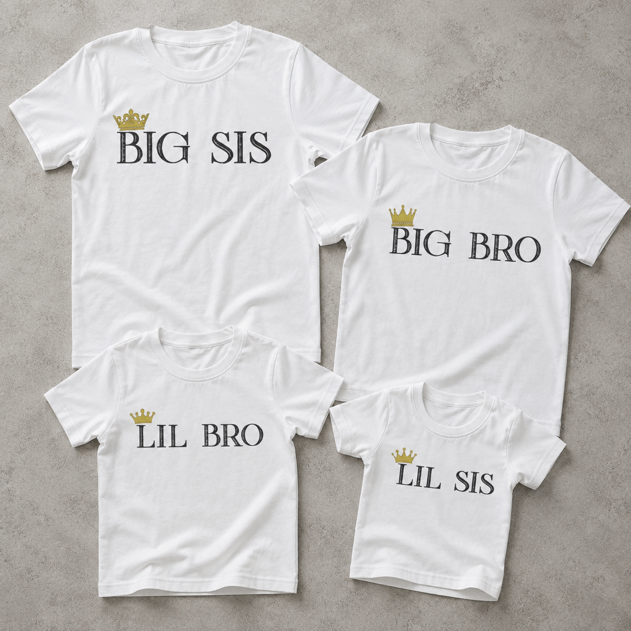 Big & Lil Bro Sis - Matching Sisters & Brother Set - 0M upto 14 years - (Sold Separately)