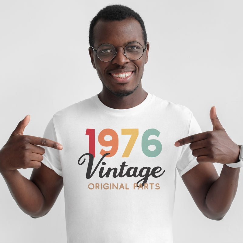 PERSONALISED Year Vintage Original Parts - Mens & Womens - All Clothing