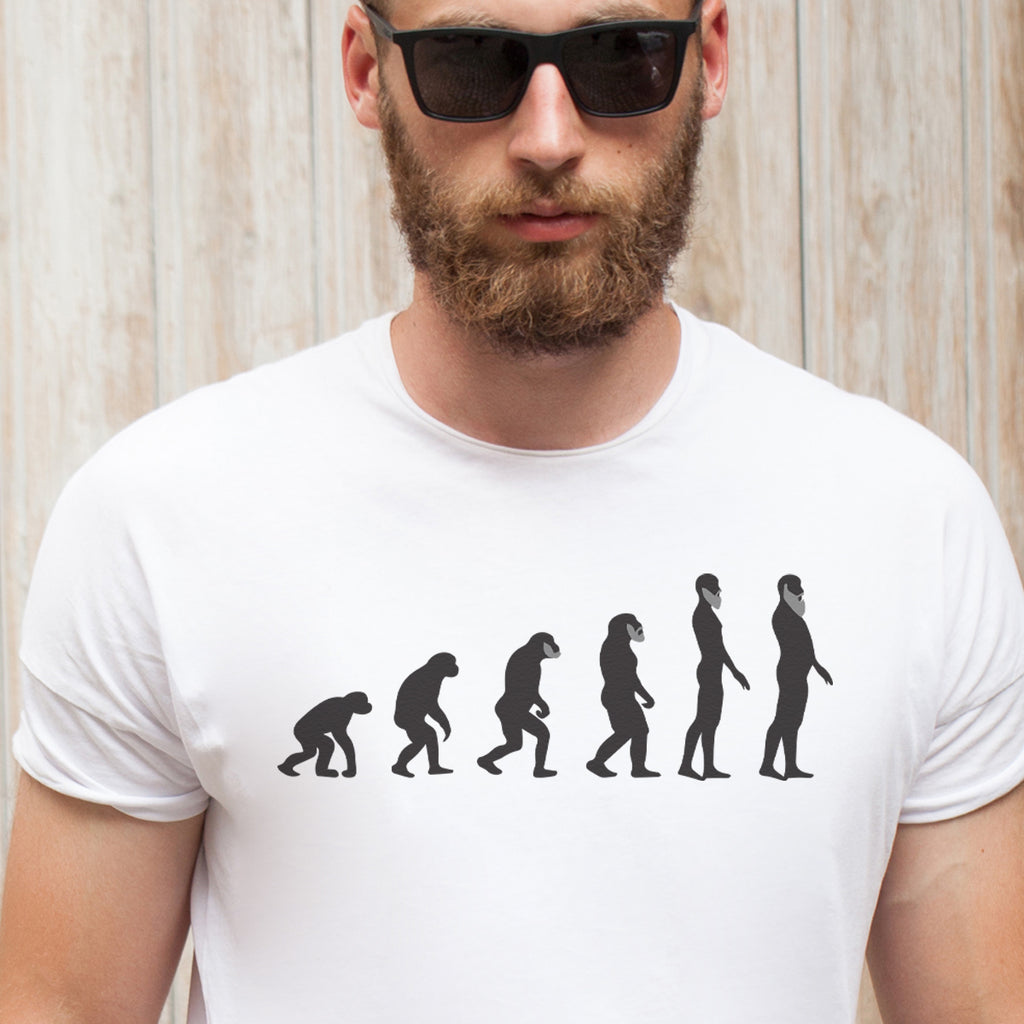 Evolution Of The Beard - Mens T-Shirt