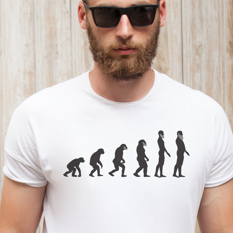 Evolution Of The Beard - Mens T-Shirt