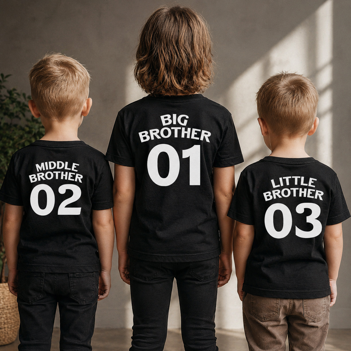 Big, Middle & Little Brother - Matching Brothers Set - Matching Sets - 0M upto 14 years - (Sold Separately)