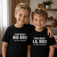 The Best Big Bro & Lil Bro - Matching Brothers Set - Matching Sets - 0M upto 14 years - (Sold Separately)