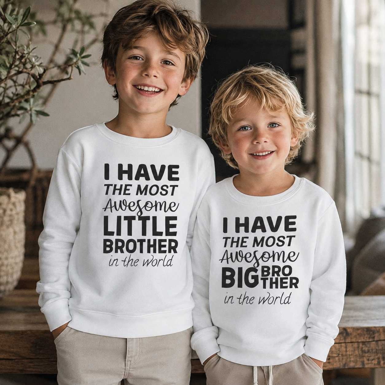 I Have The Most Awesome Brother - Matching Brothers Set - Matching Sets - 0M upto 14 years - (Sold Separately)