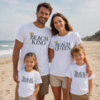 Beach Family - Matching Family Holiday Set - Baby Bodysuit & Kids T-Shirt, Mum & Dad T-Shirt - (Sold Separately)
