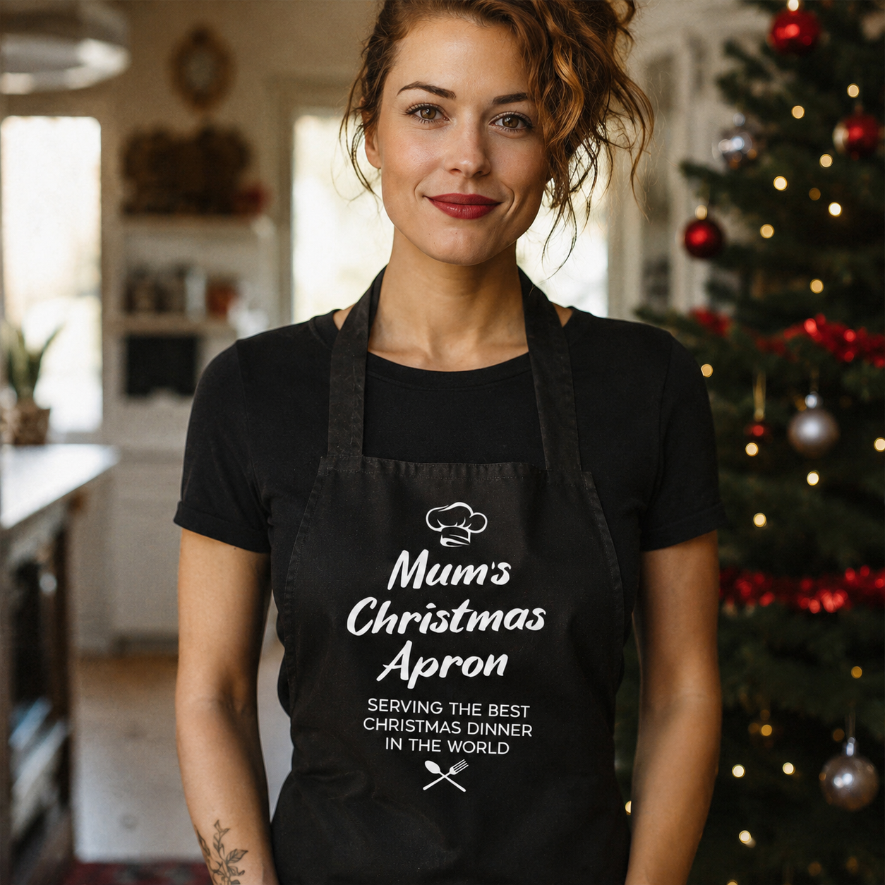 Mum's Christmas Apron - Womens Apron