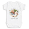 PERSONALISED Our First Christmas Together, Circular Photo & Text - Baby Bodysuit