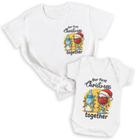 Our First Christmas Baby Gift Set - Set of 2 - Father & Baby Matching Set - Mum & Baby