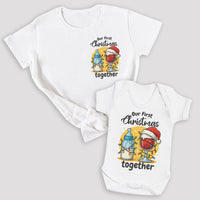 Our First Christmas Baby Gift Set - Set of 2 - Father & Baby Matching Set - Mum & Baby