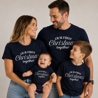 First Christmas Together - Family Matching Christmas Tops - (Sold Separately)