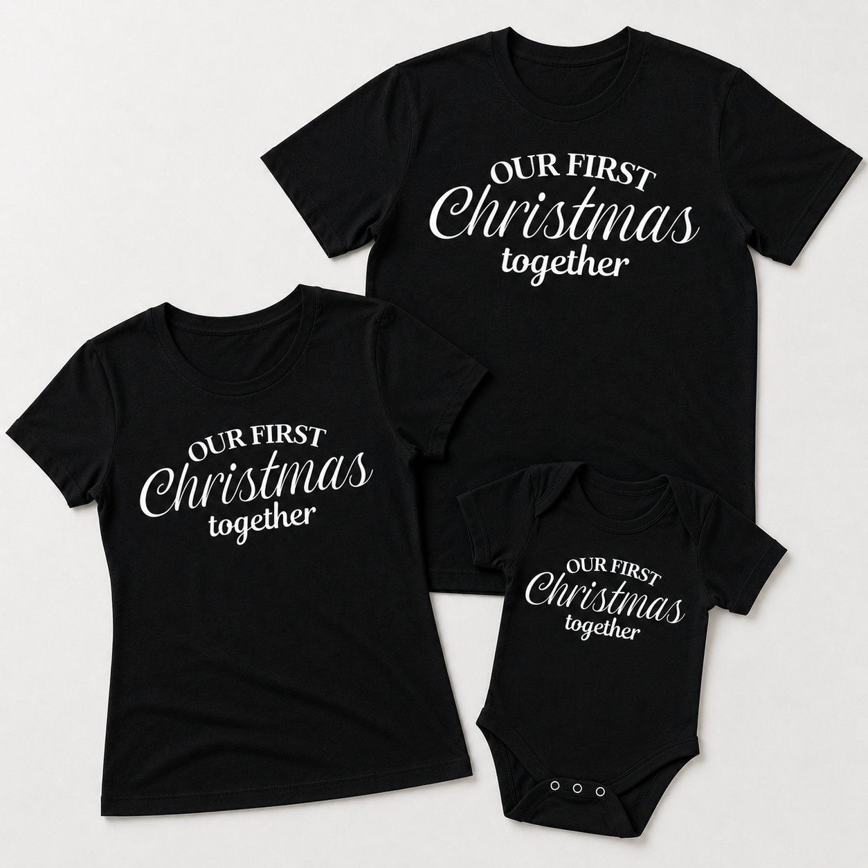 First Christmas Together - Family Matching Christmas Tops - (Sold Separately)