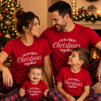 First Christmas Together - Family Matching Christmas Tops - (Sold Separately)
