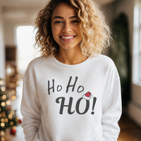Ho Ho Ho Christmas Sweater - Christmas Jumper Sweatshirt - All Sizes