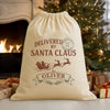 PERSONALISED Delivered By Santa Claus - Christmas Santa Sack