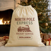 PERSONALISED North Pole Express - Christmas Santa Sack