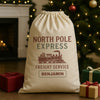 PERSONALISED North Pole Express - Christmas Santa Sack