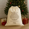 PERSONALISED Property Of Santas Workshop - Christmas Santa Sack