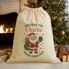 PERSONALISED Deliver To - Merry Christmas - Christmas Santa Sack