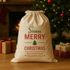 PERSONALISED Name Merry Christmas From The North Pole - Christmas Santa Sack