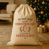 Do Not Open Until Christmas Day - Christmas Santa Sack